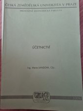 kniha Účetnictví, Česká zemědělská univerzita 2006