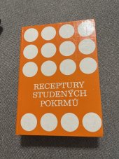 kniha Receptury studených pokrmů, Merkur 1976