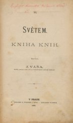 kniha Světem kniha knih, J. Váňa 1883