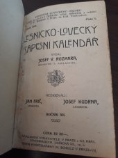 kniha Lesnicko - lovecký kapesní kalendář ročník 1921, Josef V. Rozmara 1921