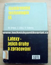 kniha Latexy - jejich druhy a zpracování, SNTL 1973