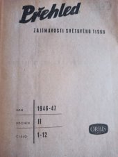 kniha Přehled zajímavosti světového tisku 1946-1947, Orbis 1946