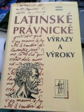 kniha Latinské právnické výrazy a výroky , Iura Edition 1995