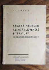 kniha Krátký přehled české a slovenské literatury s dodatkem o slovesnosti, Praděd 1946