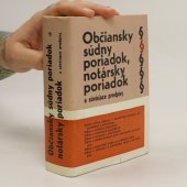 kniha Občiansky súdny poriadok, notársky poriadok a súvisiace predpisy, Obzor 1976