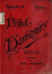 kniha Břeh Díl 1 román., Přítel domoviny 1891