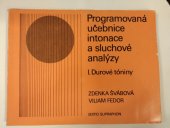 kniha Programovaná učebnice intonace a sluchové analýzy. 1. díl., - Durové tóniny, Supraphon 1977