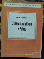 kniha Z dějin kapitalismu v Polsku, Slovanské nakladatelství 1951