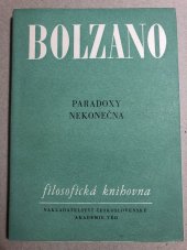 kniha Paradoxy nekonečna, Československá akademie věd 1963