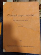 kniha Obecné dopravnictví, Rektorát vys. šk. báňské 1951