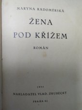 kniha Žena pod křížem román, Vladimír Zrubecký 1935