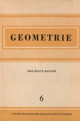 kniha Geometrie pro šestý ročník, SPN 1958