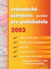 kniha Jednoduché účetnictví pro podnikatele 2003, Grada 2003