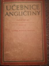 kniha Učebnice angličtiny. 4. část, - Lekce 21-40., SPN 1958