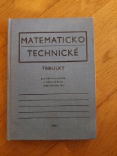 kniha Matematicko-technické tabulky pro odborná učiliště a učňovské školy elektrotechnické, SPN 1979