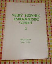 kniha Velký slovník esperantsko-český 2. díl - M do Z, Společenské podniky 1947