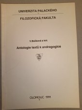 kniha Antologie textů k andragogice [Díl 1], Univerzita Palackého 1991