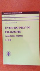 kniha Úvod do právní filozofie (Základní pojmy), Masarykova univerzita 2001