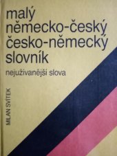 kniha Malý německo-český, česko-německý slovník nejužívanější slova, Naše vojsko 1992