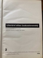 kniha Literární atlas československý díl druhý obrazová historie naší literatury, J. Otto 1938