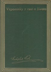 kniha Vzpomínky z cest a života. III., F. Topič 1915