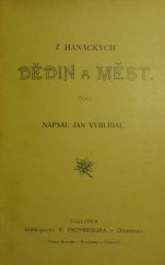 kniha Z hanáckých dědin a měst, Promberger 1902