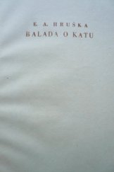 kniha Balada o katu, Ludvík Bradáč 1945