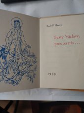 kniha Svatý Václave, pros za nás ..., s.n. 1938