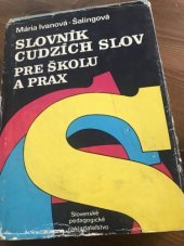 kniha Slovník cudzích slov pre školu a prax, Slovenské pedagogické nakladateľstvo 1988