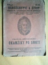 kniha Okamžiky po smrti výňatek z díla Nebe a peklo, Janeček 1913