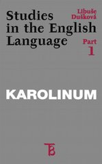 kniha Studies in the English language., Karolinum  1999