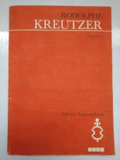 kniha Rodolphe Kreutzer 24 Etudes pro housle, Editio Supraphon Praha 1984