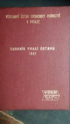 kniha Sborník prací Výzkumného ústavu ekonomiky hornictví, Praha z roku 1967, Výzkumný ústav ekonomiky hornictví 1968