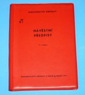 kniha Návěstní předpisy, Nakladatelství dopravy a spojů 1971