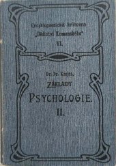 kniha Psychologie. 2. [díl], - Elementární jevy duševní., Dědictví Komenského 1904