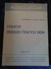 kniha Stručný přehled českých dějin, Ústřední učitelské nakladatelství a knihkupectví 1946