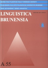 kniha Sborník prací Filozofické fakulty brněnské univerzity., Masarykova univerzita 2007