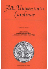 kniha Lidská práva, právní odpovědnost a ochrana životního prostředí, Karolinum  2012