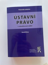 kniha Ústavní právo 5. aktualizované vydání , Aleš Čeněk s.r.o. 2016