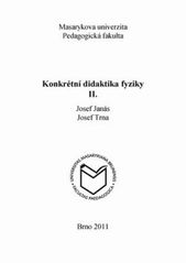 kniha Konkrétní didaktika fyziky II., Masarykova univerzita 2011