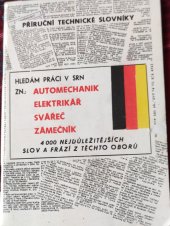 kniha Česko-německý a německo-český slovník, obor automechanik, elektrikář, svářeč, zámečník, Moudrá sova 1992