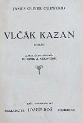 kniha Vlčák Kazan Rom., Boš 1922