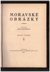 kniha Moravské obrázky, Šolc a Šimáček 1925