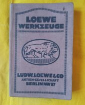 kniha Loewe Werkzeuge, Berlín 1917