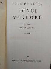 kniha Lovci mikrobů, Orbis 1941