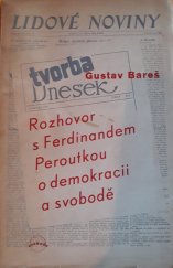 kniha Rozhovor s Ferdinandem Peroutkou o svobodě a demokracii, Svoboda 1947