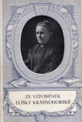 kniha Ze vzpomínek Elišky Krásnohorské, Československý spisovatel 1950