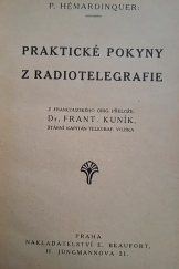 kniha Praktické pokyny z radiotelegrafie, E. Beaufort 1925