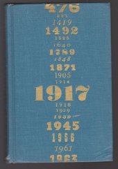 kniha Světové dějiny v datech. II, Nakladatelství politické literatury 1964