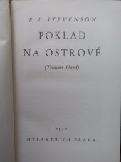 kniha Poklad na ostrově, Melantrich 1930